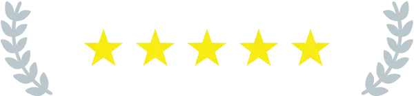 Five stars indicating our ratings and reviews.